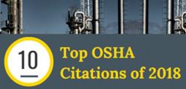 OSHA发布了2018年十大违规行为名单
